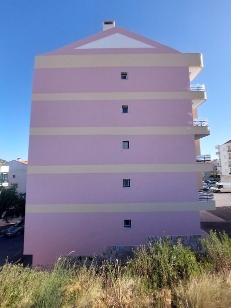 Pintura de fachadas de prédio com acesso por corda